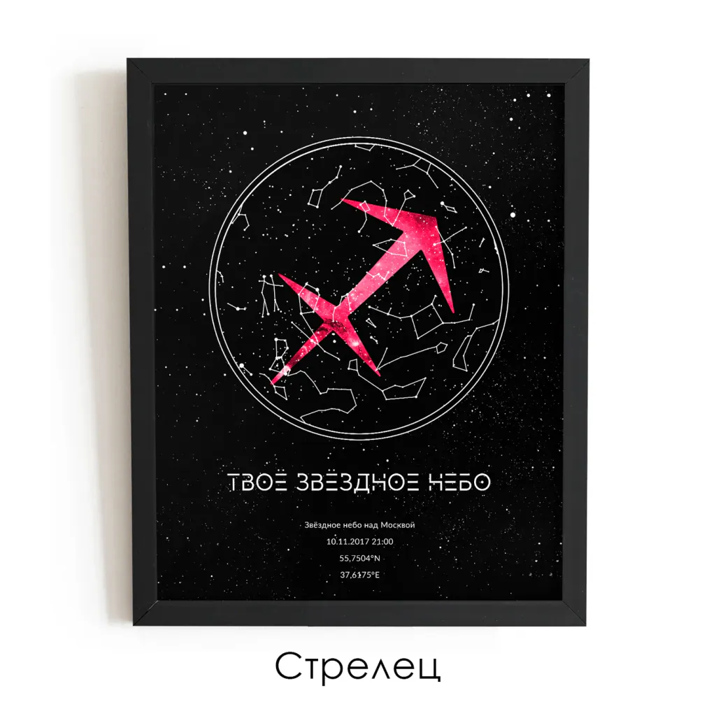 Звёздная карта «Знаки зодиака»: знак Стрельца